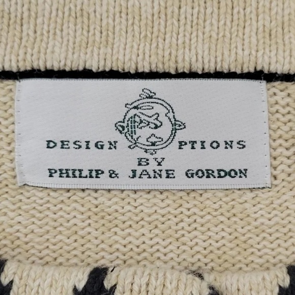 American Vintage Animal Print Cardigan - Cream, Orange, Gray, Black - Picture 8 of 8